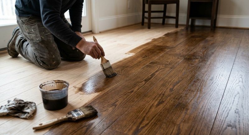 Hardwood Floor Staining in Kansas City, KS