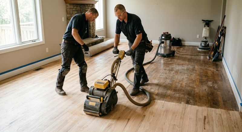 Mahogany Floor Refinishing in Overland Park, KS