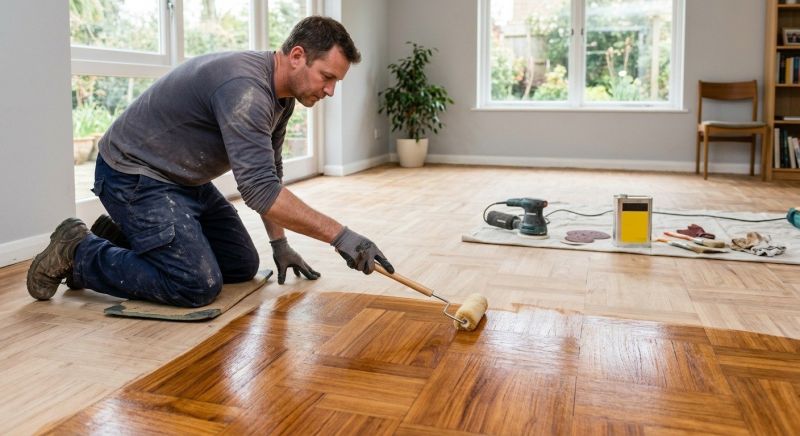 Tiger Wood Floor Refinishing in Alpharetta, GA